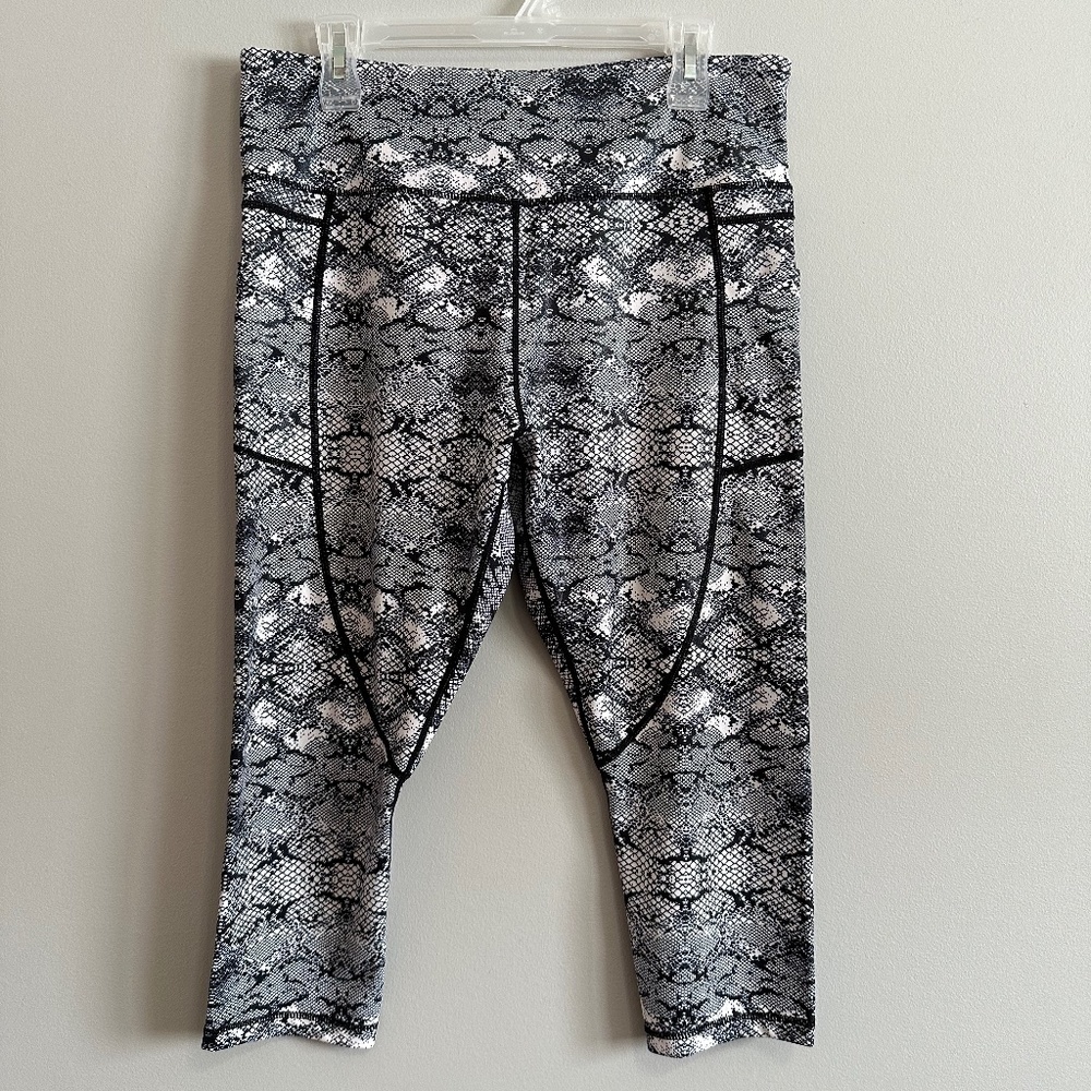 Zyia Python Snake Print Shimmer Metallic Light Ti… - image 2